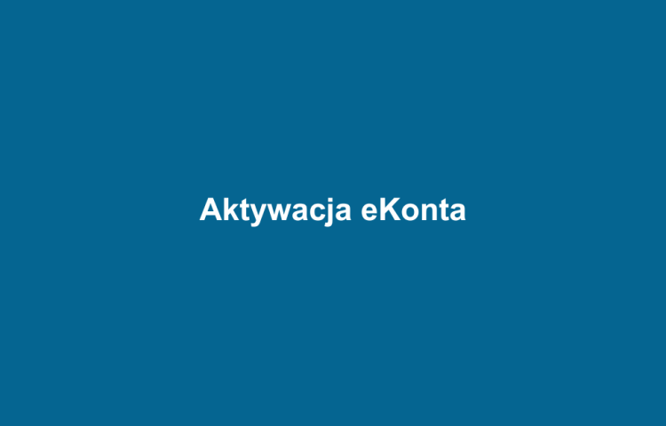 Aktywacja eKonta